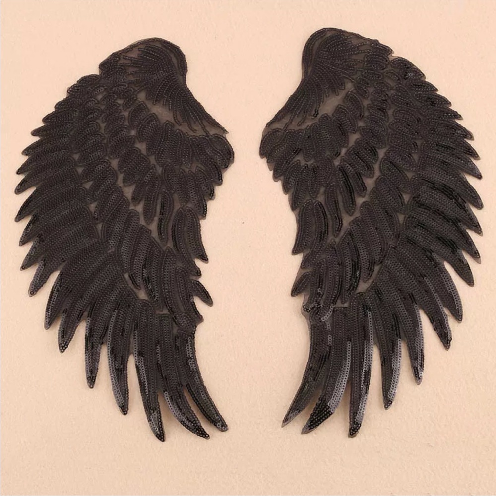 👼HP BEST IN BOUTIQUES👼2 angel wings ironon patch - Picture 1 of 4